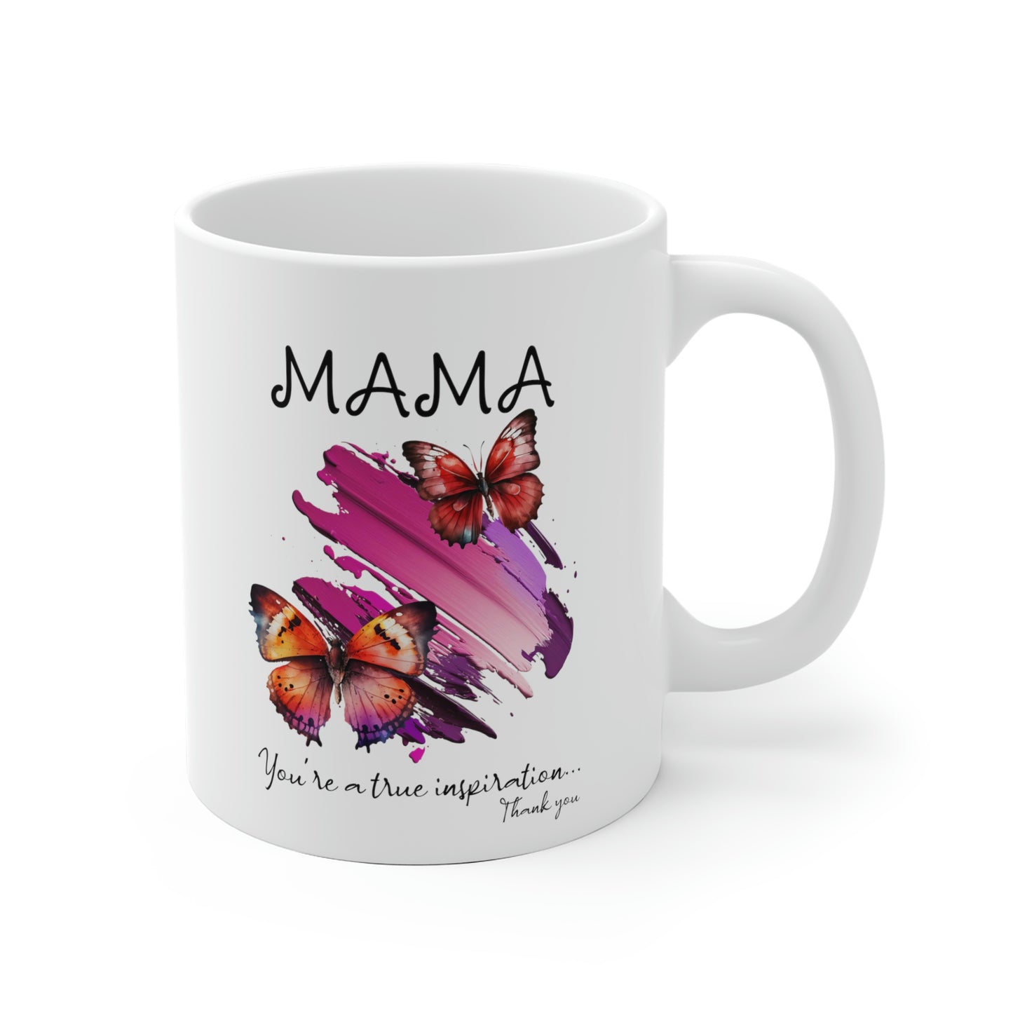 Mothers Day Mug for Gift for Mama Cup with Butterflies Gift for Mom Inspirational Love