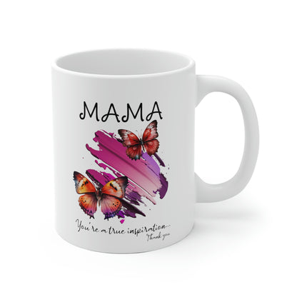 Mothers Day Mug for Gift for Mama Cup with Butterflies Gift for Mom Inspirational Love
