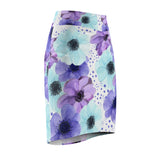 Purple Fusion Women's Pencil Skirt