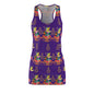 Tropical Pineapple Women's Racerback Dress - Purple