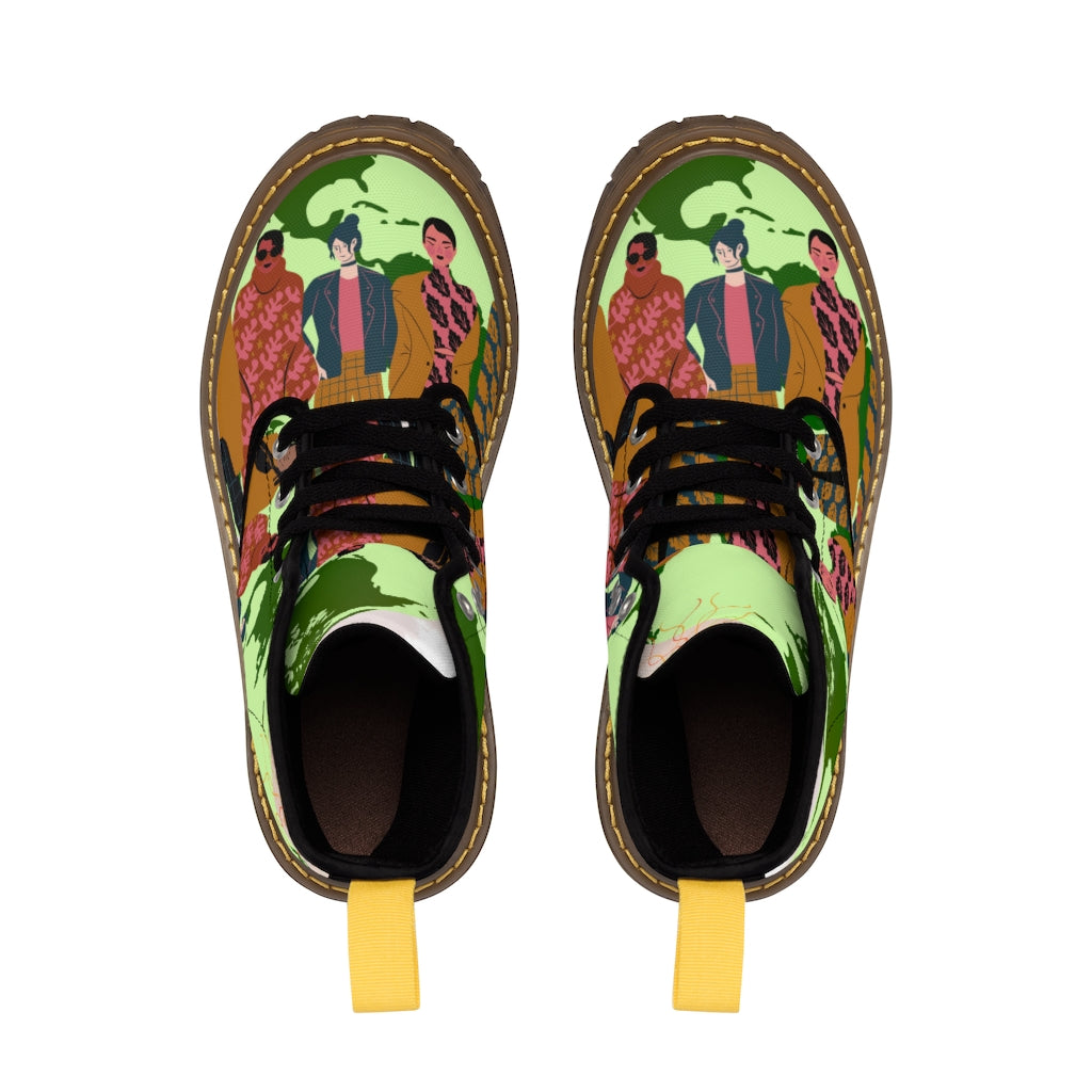 Global Unity 8 Men's Canvas Boots
