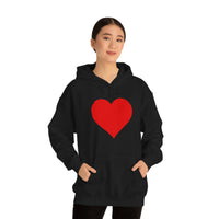 Valentine Hoodie, Valentine gift for couples, Valentines Heart Hoodie, Gift for Valentines Day, Single Heart Hoodie