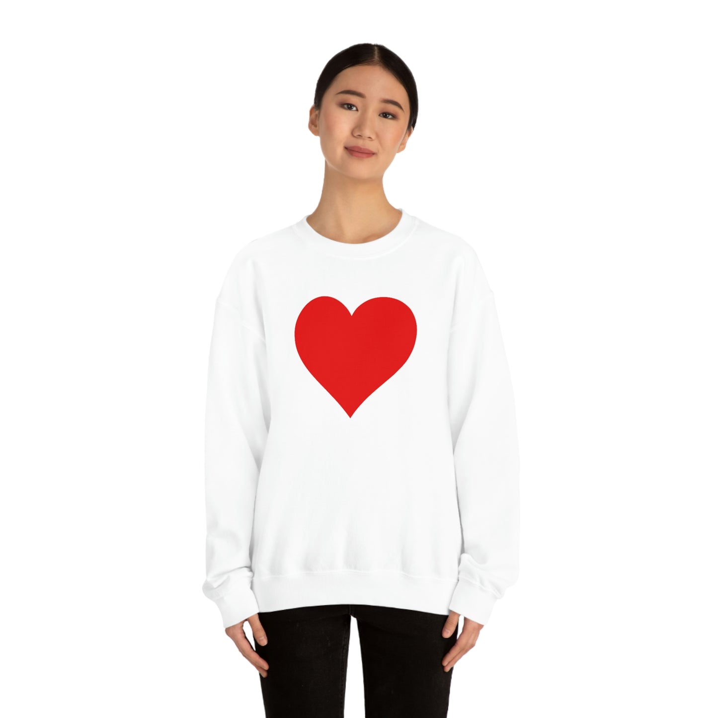 One Heart One Love Valentine Red Heart Sweatshirt
