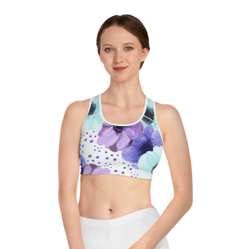 Purple Fusion Sports Bra