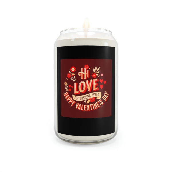 Hi Love Valentine Greeting Scented Candle, 13.75oz