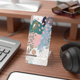 Abstract in Pink and Green Mobile Phone Stand