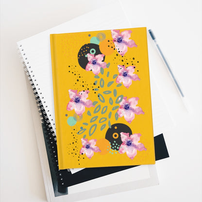 Pink Flower Abstract Journal