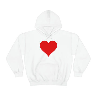 Valentine Hoodie, Valentine gift for couples, Valentines Heart Hoodie, Gift for Valentines Day, Single Heart Hoodie