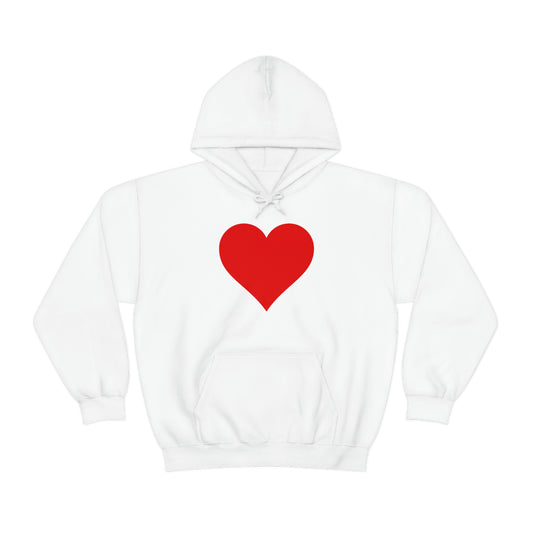 Valentine Hoodie, Valentine gift for couples, Valentines Heart Hoodie, Gift for Valentines Day, Single Heart Hoodie