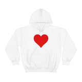 Valentine Hoodie, Valentine gift for couples, Valentines Heart Hoodie, Gift for Valentines Day, Single Heart Hoodie