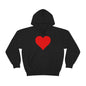 Valentine Hoodie, Valentine gift for couples, Valentines Heart Hoodie, Gift for Valentines Day, Single Heart Hoodie