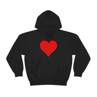 Valentine Hoodie, Valentine gift for couples, Valentines Heart Hoodie, Gift for Valentines Day, Single Heart Hoodie