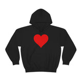 Valentine Hoodie, Valentine gift for couples, Valentines Heart Hoodie, Gift for Valentines Day, Single Heart Hoodie