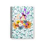 Among The Flowers Spiral Notebook