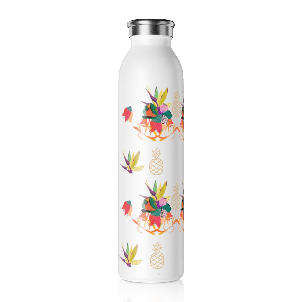 Tropical Pineapple Slim Water Bottle