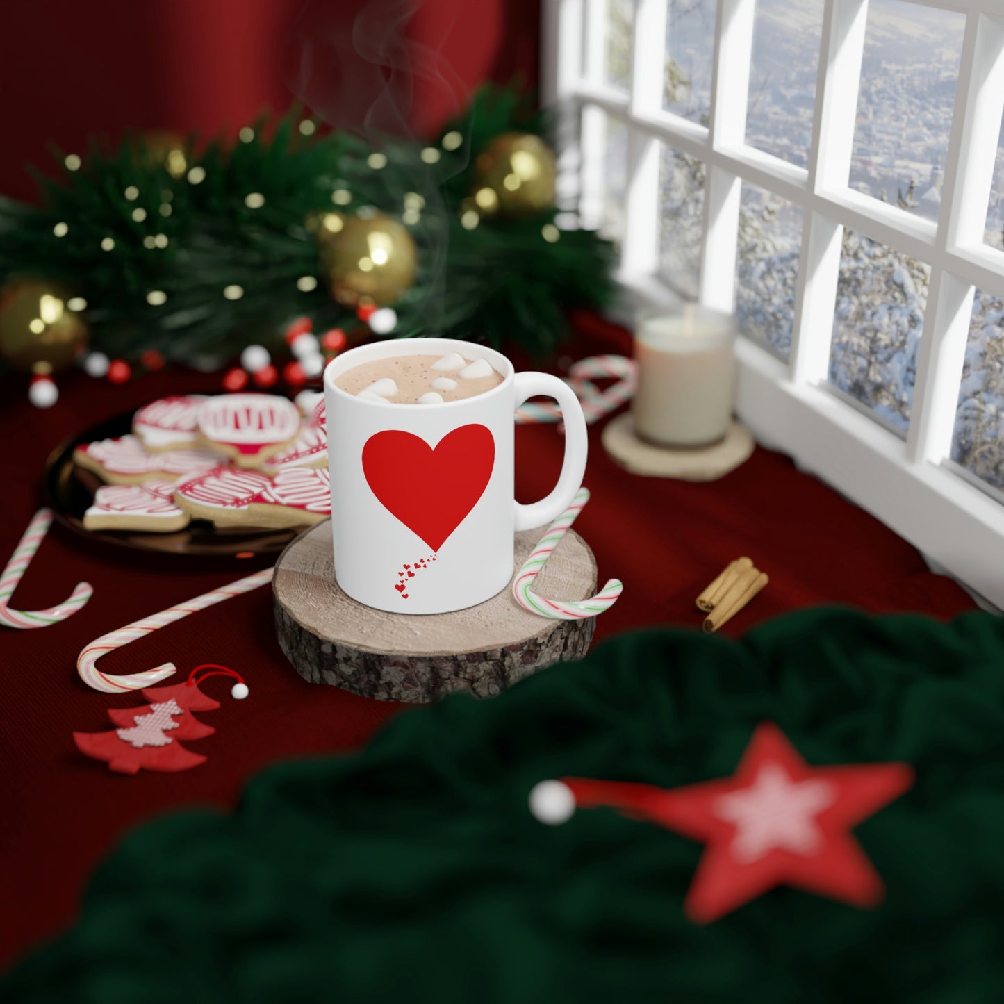One Heart Forever Mug 15 oz - White