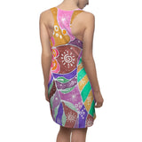 Multicolor Abstract Women's Racerback Dress