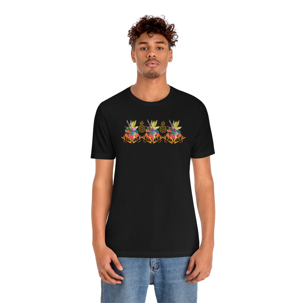 Tropical Pineapple Unisex Short Sleeve Tee