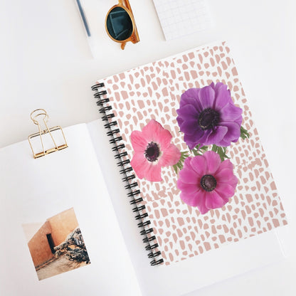 Anemones Spiral Notebook