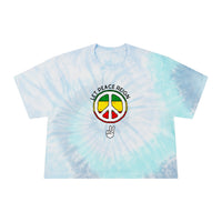 Let Peace Reign Tie-Dye Crop Tee