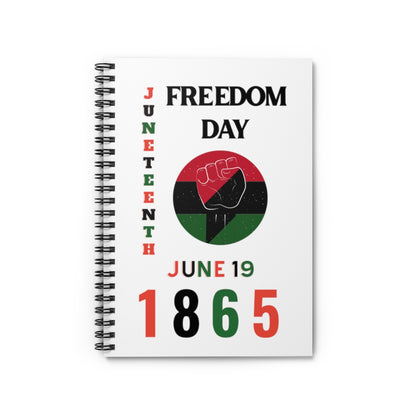 Freedom Day 1865 Spiral Notebook
