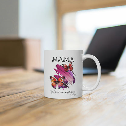 Mothers Day Mug for Gift for Mama Cup with Butterflies Gift for Mom Inspirational Love