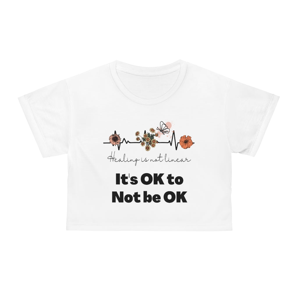 Healing is Not Linear Crop Tee