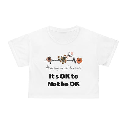 Healing is Not Linear Crop Tee