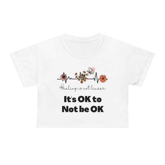 Healing is Not Linear Crop Tee