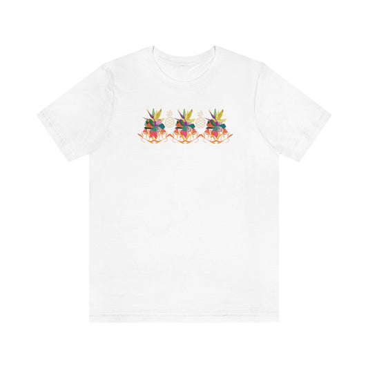 Tropical Pineapple Unisex Short Sleeve Tee