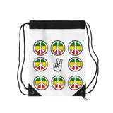 Let Peace Reign Drawstring Bag #3