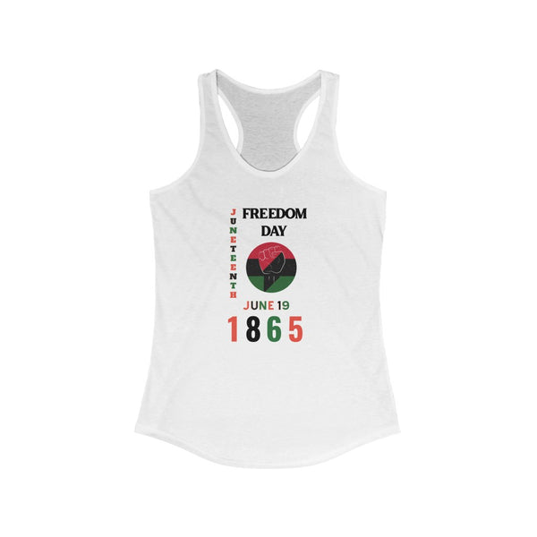 Freedom Day 1865 Women's Racerback Tank