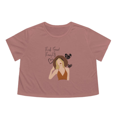 Think Good Thoughts Cropped Tee