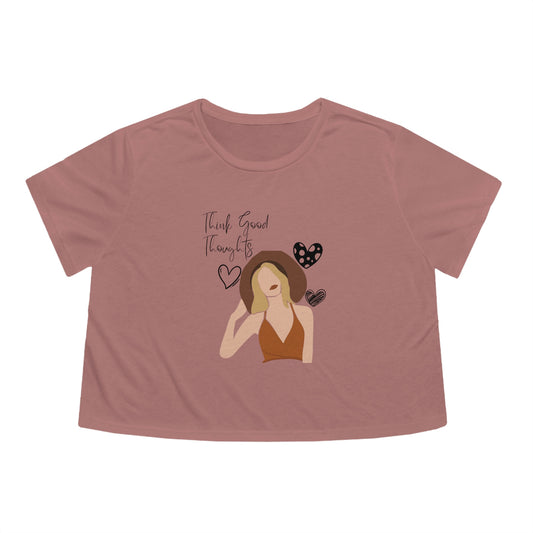 Think Good Thoughts Cropped Tee
