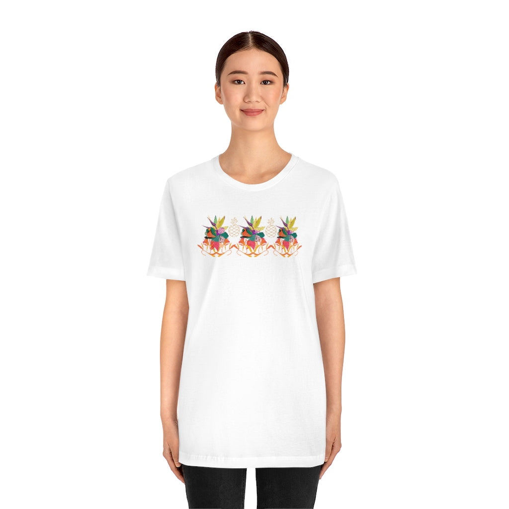 Tropical Pineapple Unisex Short Sleeve Tee