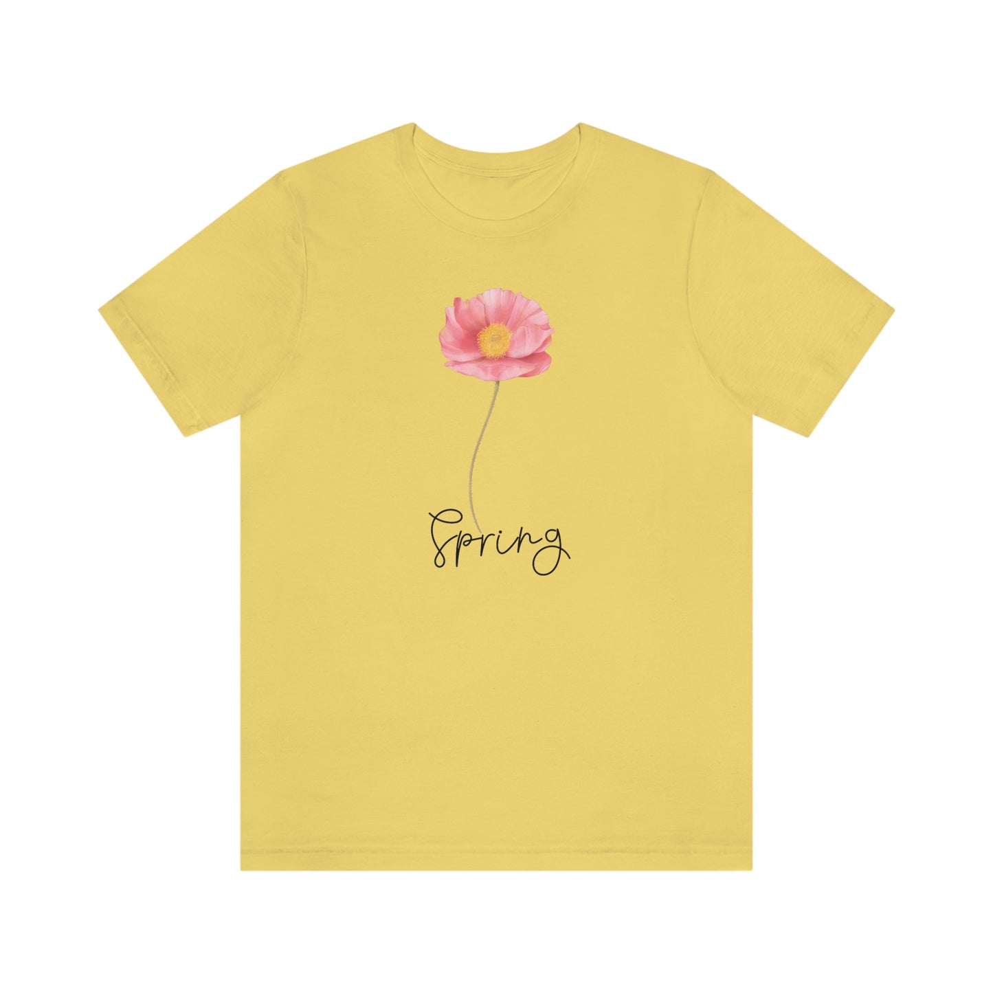 Pink Spring Flower T Shirt for Women Flower Top for Spring Flower Shirt for Ladies