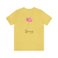 Pink Spring Flower T Shirt for Women Flower Top for Spring Flower Shirt for Ladies