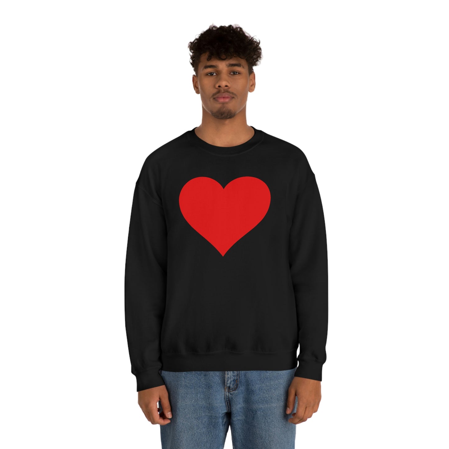 One Heart One Love Valentine Red Heart Sweatshirt