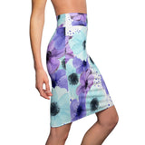 Purple Fusion Women's Pencil Skirt