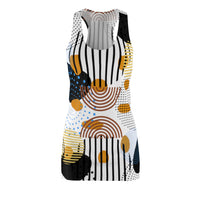 Circles Bars and Rocks Racerback Dress