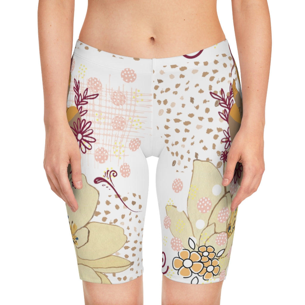 Woman in Wine Women's Bike Shorts