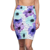 Purple Fusion Women's Pencil Skirt