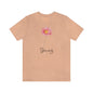 Pink Spring Flower T Shirt for Women Flower Top for Spring Flower Shirt for Ladies