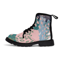 Abstract in Pink and Green Women's Boots