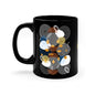 Circles, Bars and Mugs 11oz Mug - Black