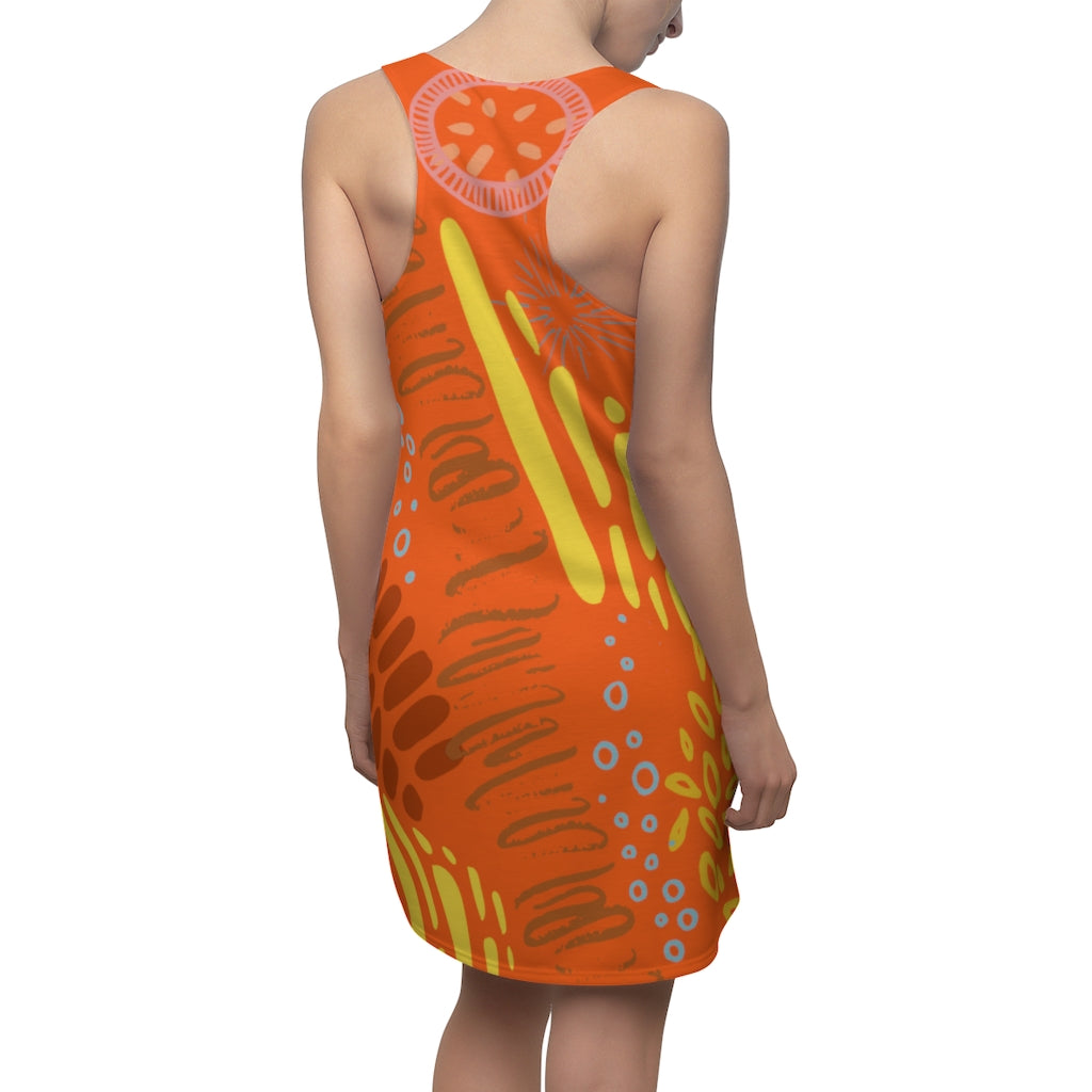 Carefree Women's Racerback Dress - Orange