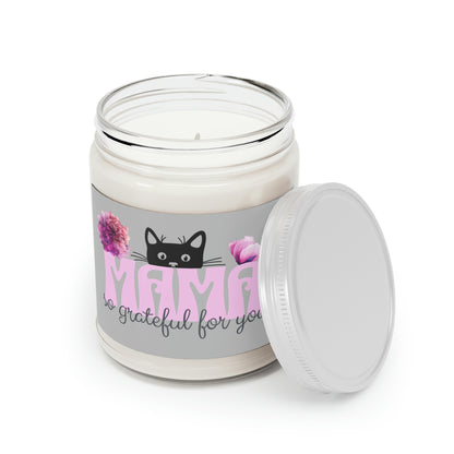 Mothers Day Candle Scented for Mom Gift Candle for Birthday 9 oz gray