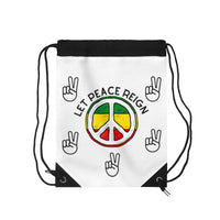 Let Peace Reign Drawstring Bag #2