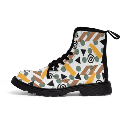 Camo Abstract Men's Canvas Boots
