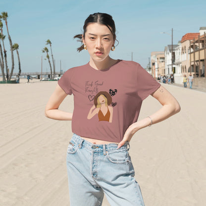 Think Good Thoughts Cropped Tee